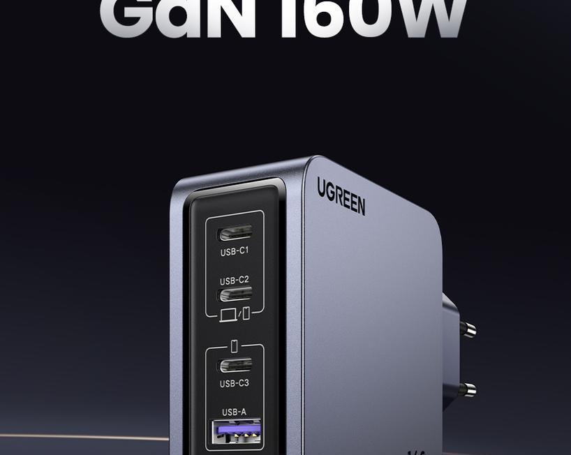 Ugreen Nexode Pro 160W: обзор и тестирование мощного четырёхпортового зарядного устройства